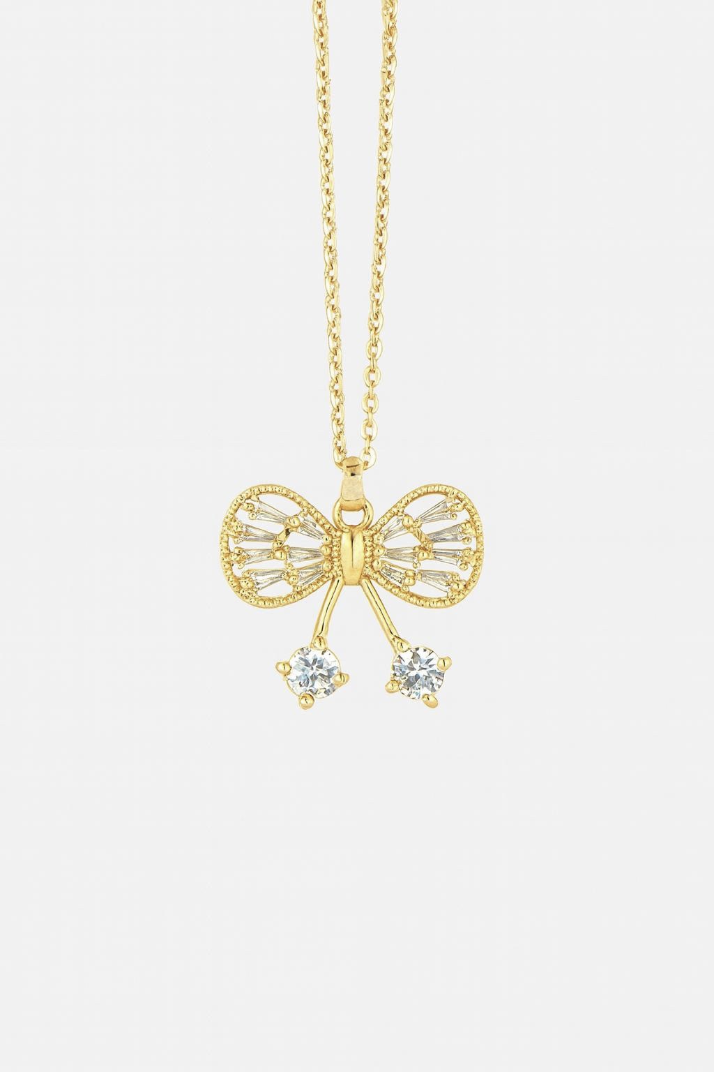 Bow necklace