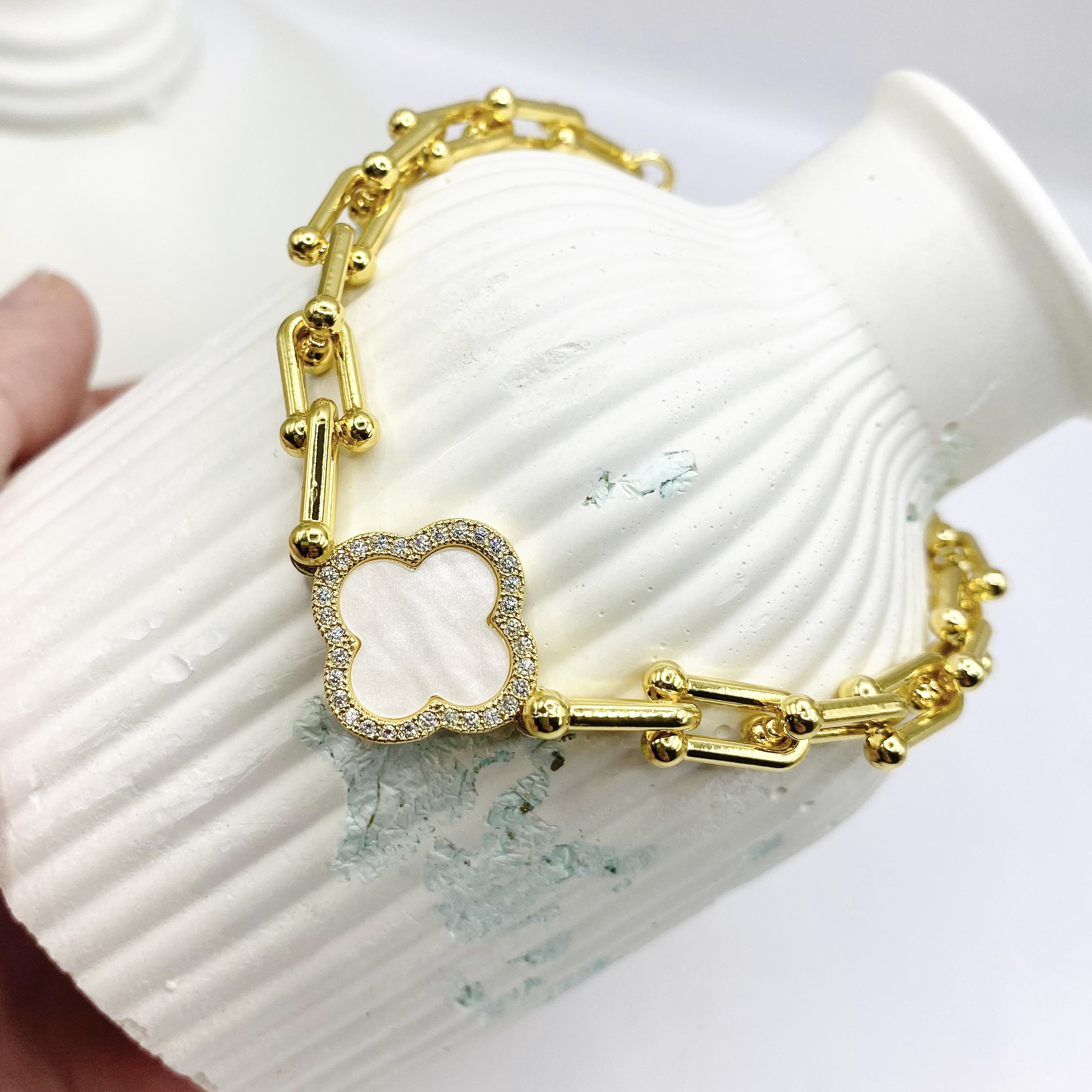 White vankleef monaco bracelet