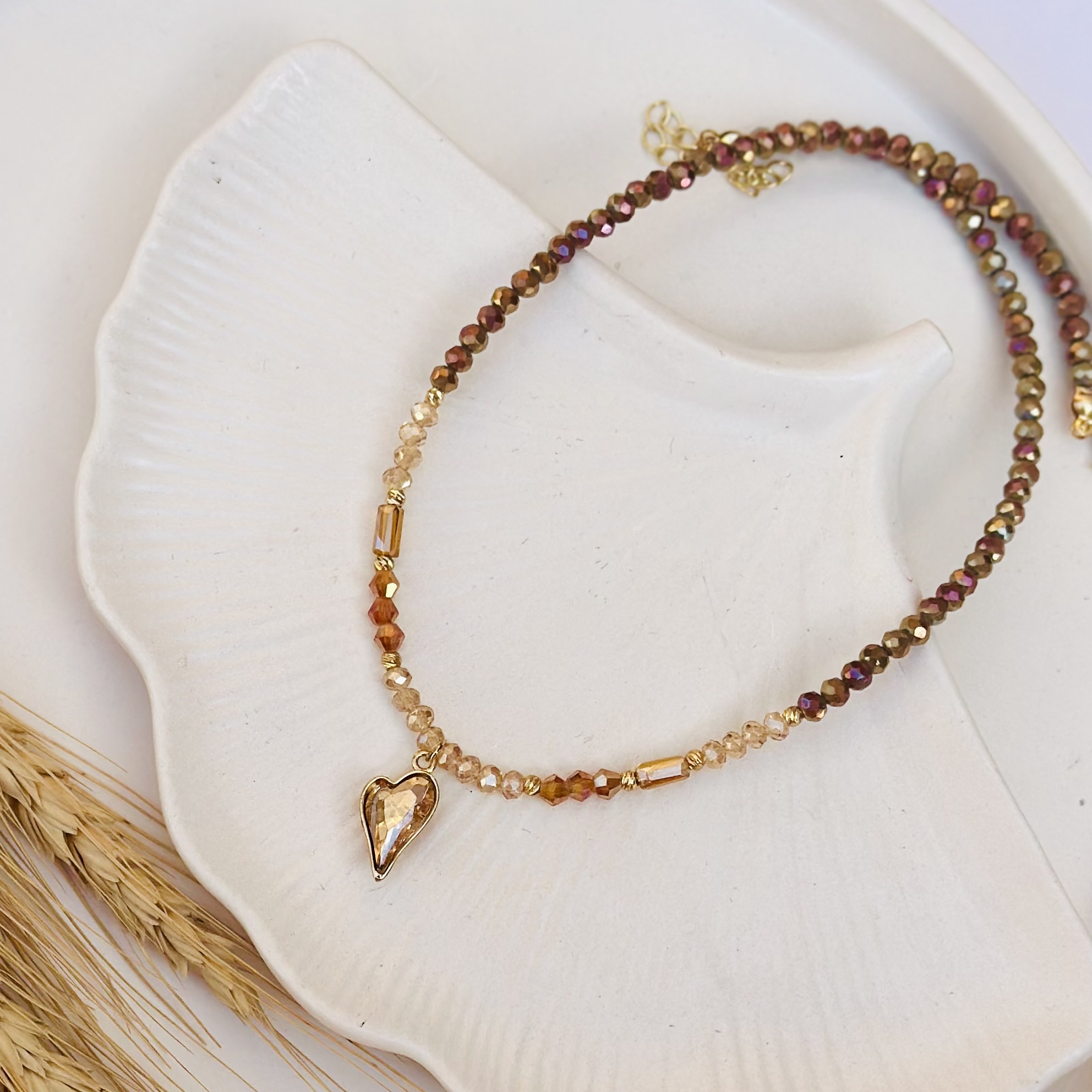 Gold Brown Necklace