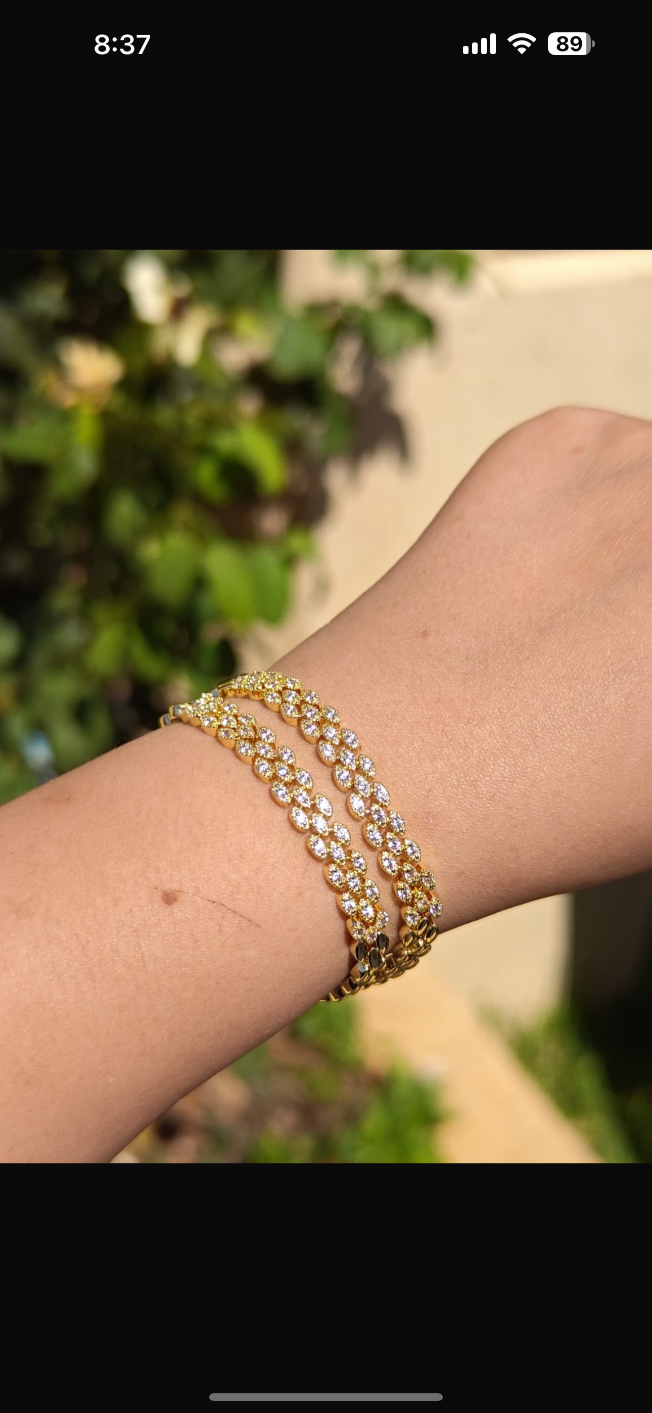Shine golden bracelet